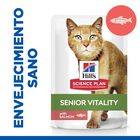 Hill’s Science Plan Youthful Vitality Adult Mature 7+ Salmón sobre para gatos, , large image number null